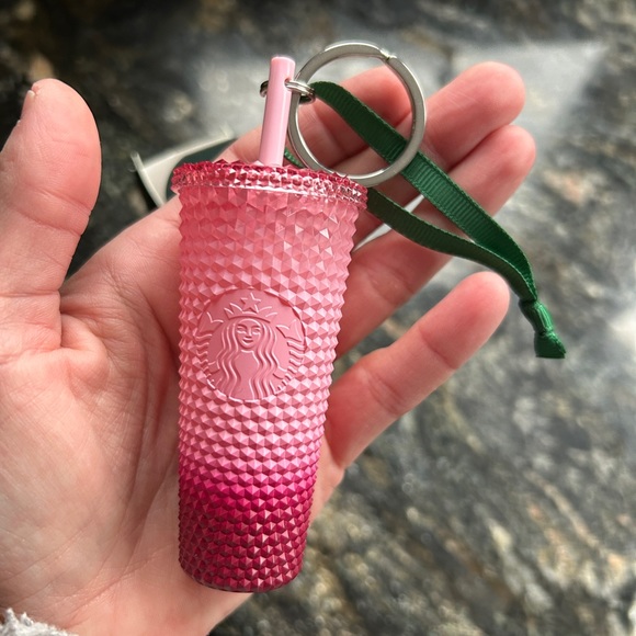 EUC Starbucks Tumbler Ornament Pink Ombre - Picture 1 of 6